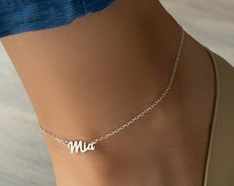 Personalized name anklet, Ankle Bracelet with Name, Ankle bracelets for women, Anklet Custom Name, Anklet Name, customized anklet for women