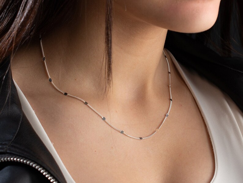 Disc Station Necklace Mini Station Necklace Multi Disc Etsy