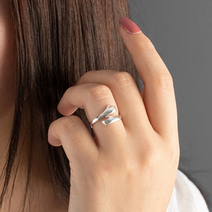 Hug From Heaven Ring Adjustable Hugging Ring for women Friendship Rings Hand Stackable Ring Love Hug Rings Hands Ring Hug Hand Ring