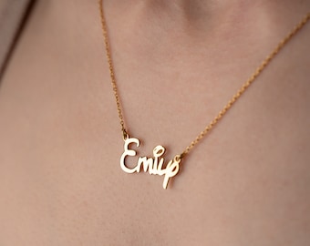 Collar con nombre de fuente Disney personalizado en plata de ley, joyería con nombre de Minnie Mouse, collar con nombre personalizado de Minnie, collar con nombre de dibujos animados