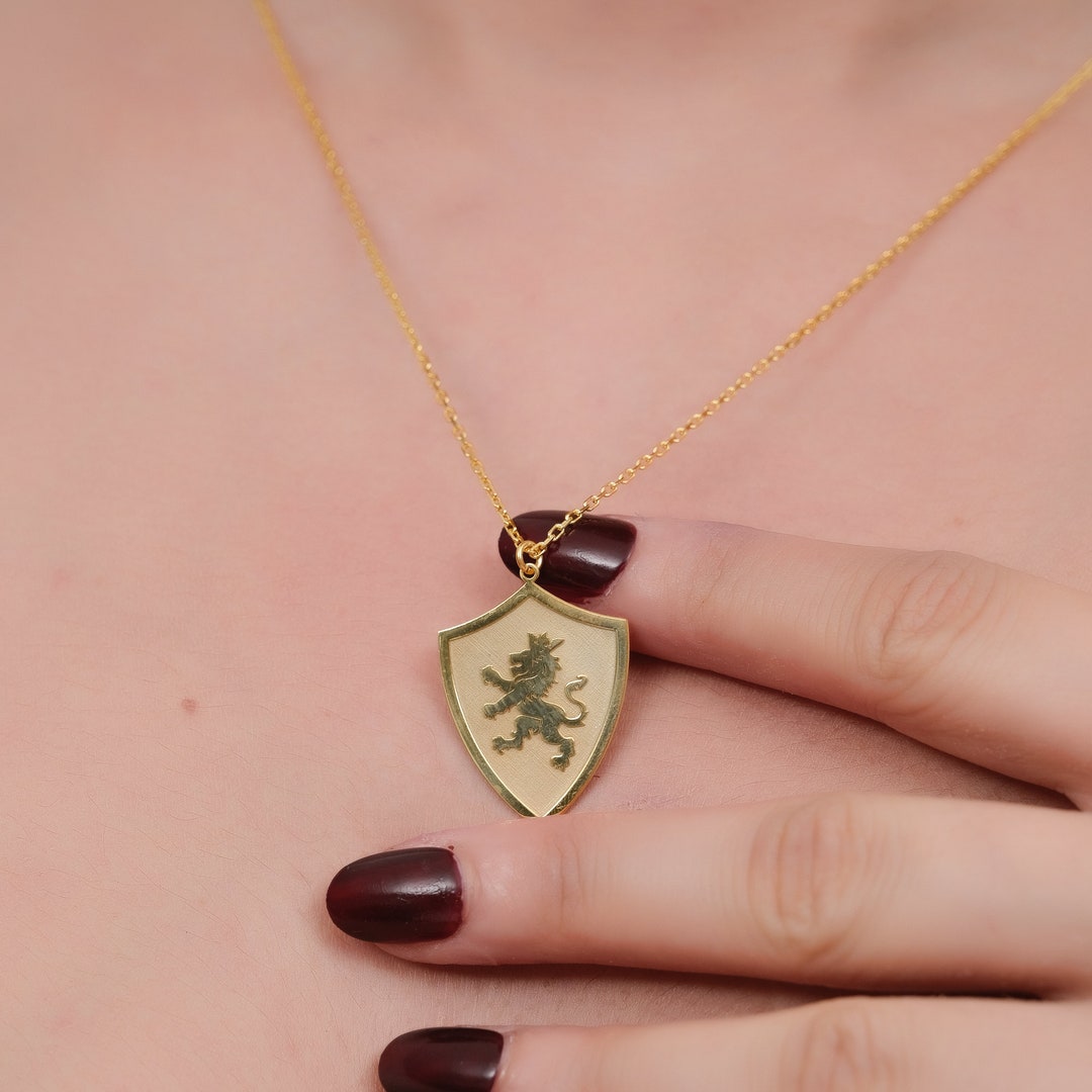 Gold Lion Necklace Women, Lion Pendant Necklace Gold Silver, Lion