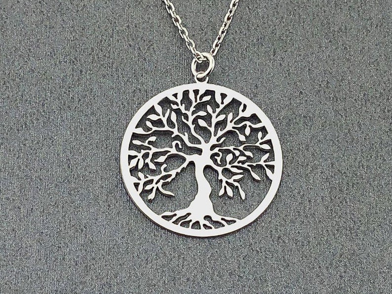 Collier Family Tree Of Life Collier Sterling Silver Tree Of Etsy