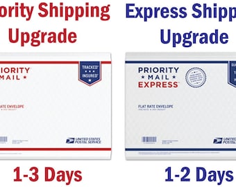 Fast Shipping, Rush Order, Priority Mail and Priority Express Upgrade