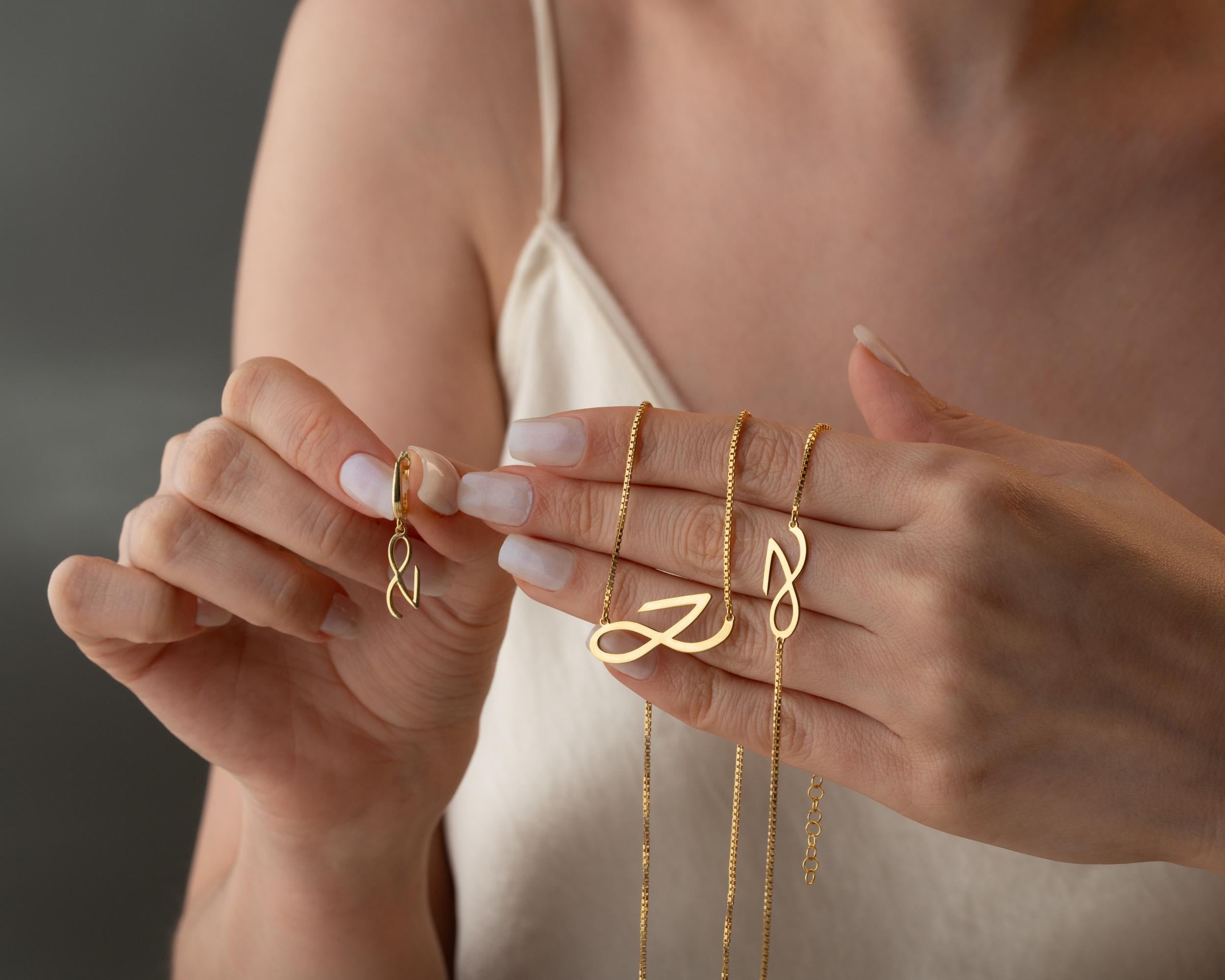 Golden Jungkook Necklace, Jungkook Golden Earrings, Golden