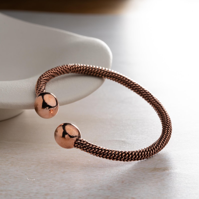 Tensor copper Bracelet, Healing Copper Bracelet, Adjustable Unisex Cuff, Handmade Unisex Adjustable Cuff with Custom Initials