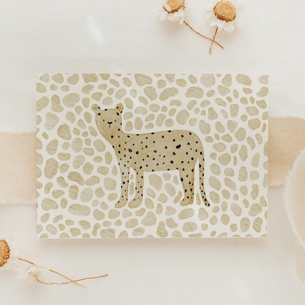 Postkarte Leopard A6 Karte Kindergeburtstag Postkarte Kinder Postkarte Geburtstag Geburtstagskarte Geburtstagsgeschenk Tier Karte