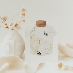 Postkarte Frühling to Go A6 Postkarte Kinder Postkarte Geburtstag Junge Geburtstagskarte Mädchen Geburtstagsgeschenk Geschenkidee Mama Karte