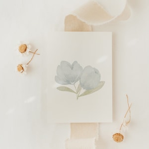 Postkarte blaue Blumen A6 Karte Kindergeburtstag Postkarte Kinder Postkarte Geburtstag Geburtstagskarte Geburtstaggeschenk Mama Geschenkidee
