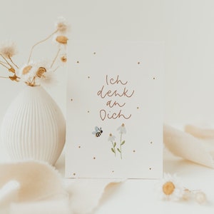 Postkarte Ich denk an Dich A6  Karte Kindergeburtstag Postkarte Kinder Postkarte Geburtstag Geburtstagskarte Geburtstagsgeschenk