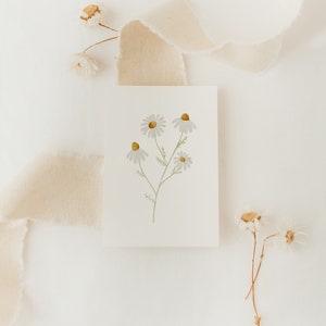 Minikarte Kamille A7 | Minikarte kleine Karte kleine Postkarte Kinder Karte Geschenk Geschenkanhänger Geschenkverpackung Geschenkpapier
