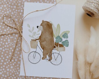 Fahrrad Karte Etsy 