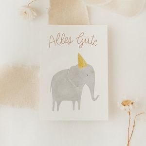 Postkarte Geburtstag Safaritiere Elefant A6 Kindergeburtstag Postkarte Kinder Postkarte Geburtstag Geburtstagskarte Geburtstagsgeschenk
