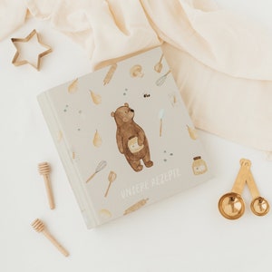Rezeptordner für Familien mit Innenseiten für Familienrezepte Rezeptkarten Kochbuch für Kinder Mappe für eigene Rezeptsammlung Familie