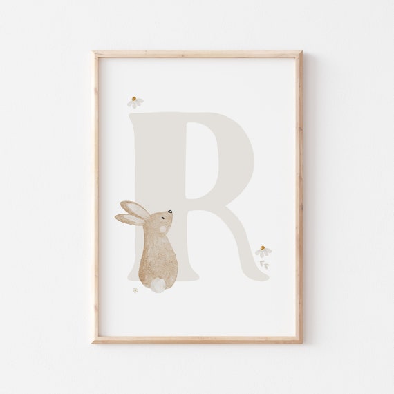 Letter Poster R A4 Children's Poster Children's Room - Etsy
