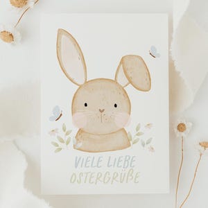 Postkarte Ostern Hase Schmetterling A6 Karte Frühling Deko Ostern Kind Postkarte Geburtstag Geburtstagskarte Geburtstagsgeschenk Osterkarte