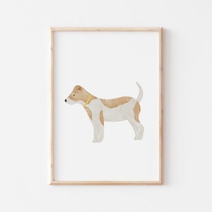 Poster dog A4 children's poster poster children's room poster baby gift girl gift boy poster children animal poster