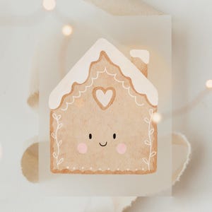 Bügelbild Weihnachten Lebkuchenhaus - Motiv zum Aufbügeln auf Kinderkleidung Hej Hanni Art. Nr. HHS-45926406586635