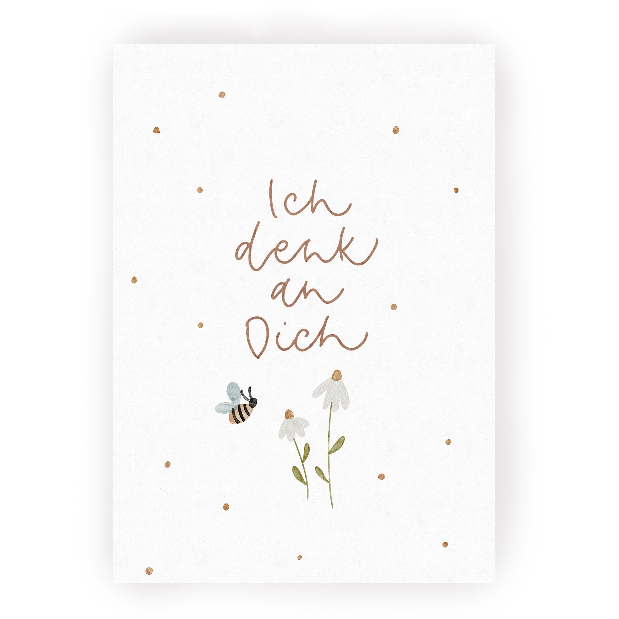 Stilvolle Ich Denk An Dich Fhl Dich Gedrckt Bild