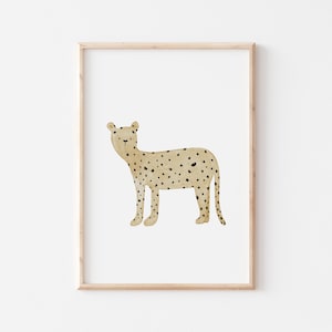 Poster Leopard A4 children's poster poster children's room poster baby gift girl gift boy poster children animal poster