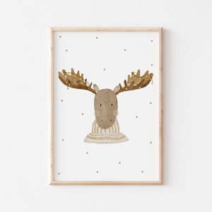 Weihnachtsposter Elch A4 Weihnachten Kinderposter Poster Kinderzimmer Deko Weihnachtsposter Weihnachtsgeschenk Poster Kinder Weihnachtsdeko