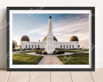 Griffith Observatory Sunrise Photo, Los Angeles Signed Print