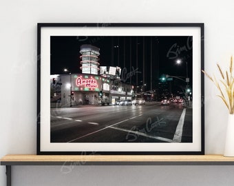 Amoeba Music Hollywood Print, Sunset Blvd, Vintage Record Store