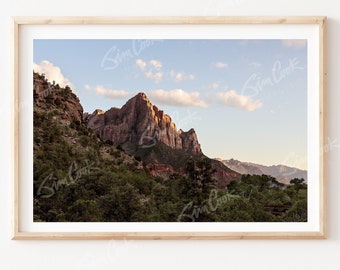 Zion National Park Photo Print, Zion Utah Artwork, "The Watchman"