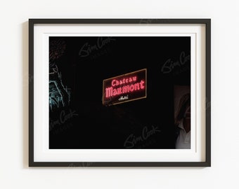 Chateau Marmont Photo Print, Chateau Marmont Sign, Chateau Marmont "Stranger Things"