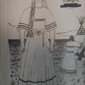 GREEN RIVER FORGE Indian woman&#39;s trade cloth dress pattern