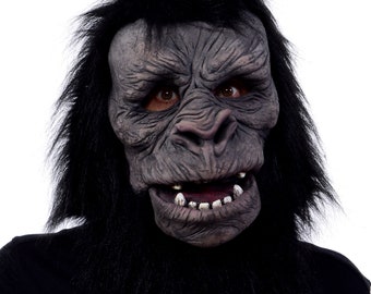 Masque de gorille Buster Primate Ape Simian Mouth Head Chaussette Intimidant Glaçant Effrayant Spooky Eerie Halloween Costume Party MN1006