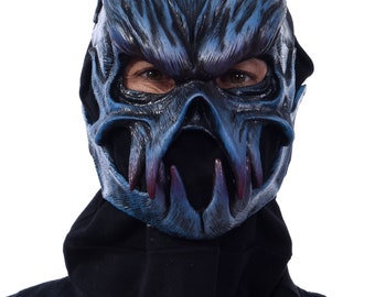 Masque de bête Tête de monstre Chaussette Perruque Crocs Bouche mobile Zombie Ogre Démon maléfique Terrifiant Dégoûtant Pétrifiant Moche Costume d'Halloween N1306