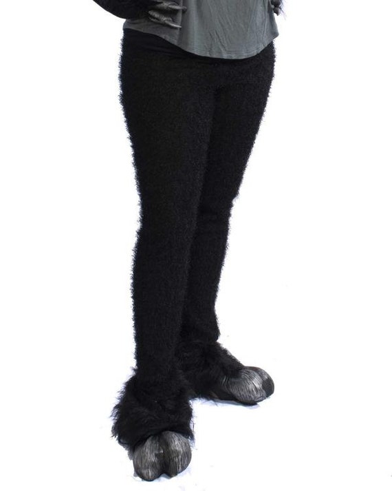 Ape Gorilla Legs Pants Black Leggings Animal Faux Fur Furry Monster Beast  Dog Cat Satyr Goat Creature Adult Halloween Costume Cosplay C1032 -   Canada