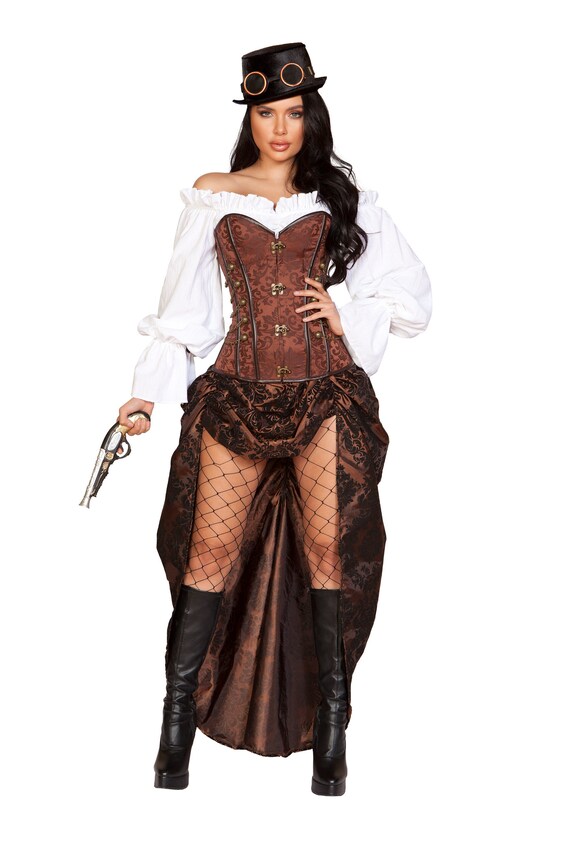 Brown Steampunk Dress – Meet Costumes