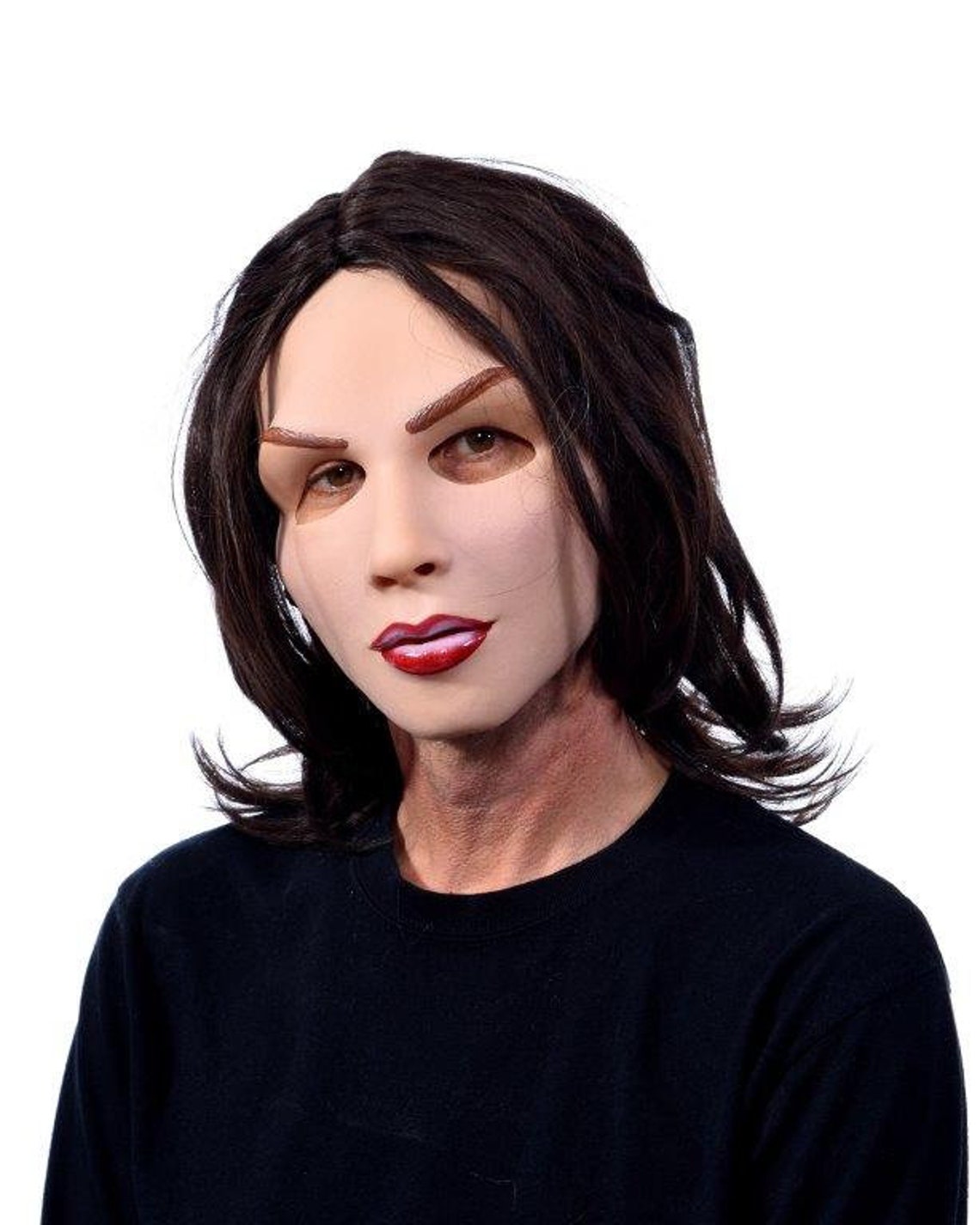 Mannequin Woman Mask Beautiful Creepy Dolllike Soft Halloween Etsy