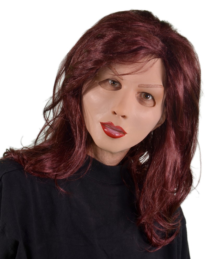 Red Head Face Mask Pretty Woman Doll Mannequin Creepy Etsy
