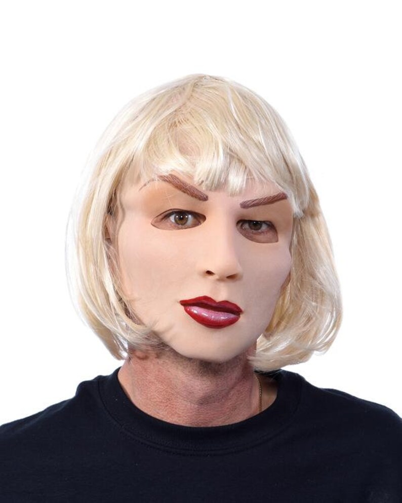 Blonde Beautiful Face Mask Woman Doll Mannequin Creepy Etsy