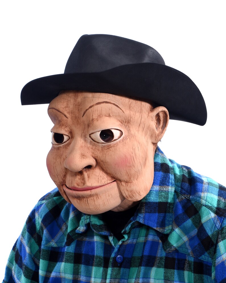 Toy Cowboy Ventriloquist Doll Dummy Mask Woody Moving Mouth Etsy