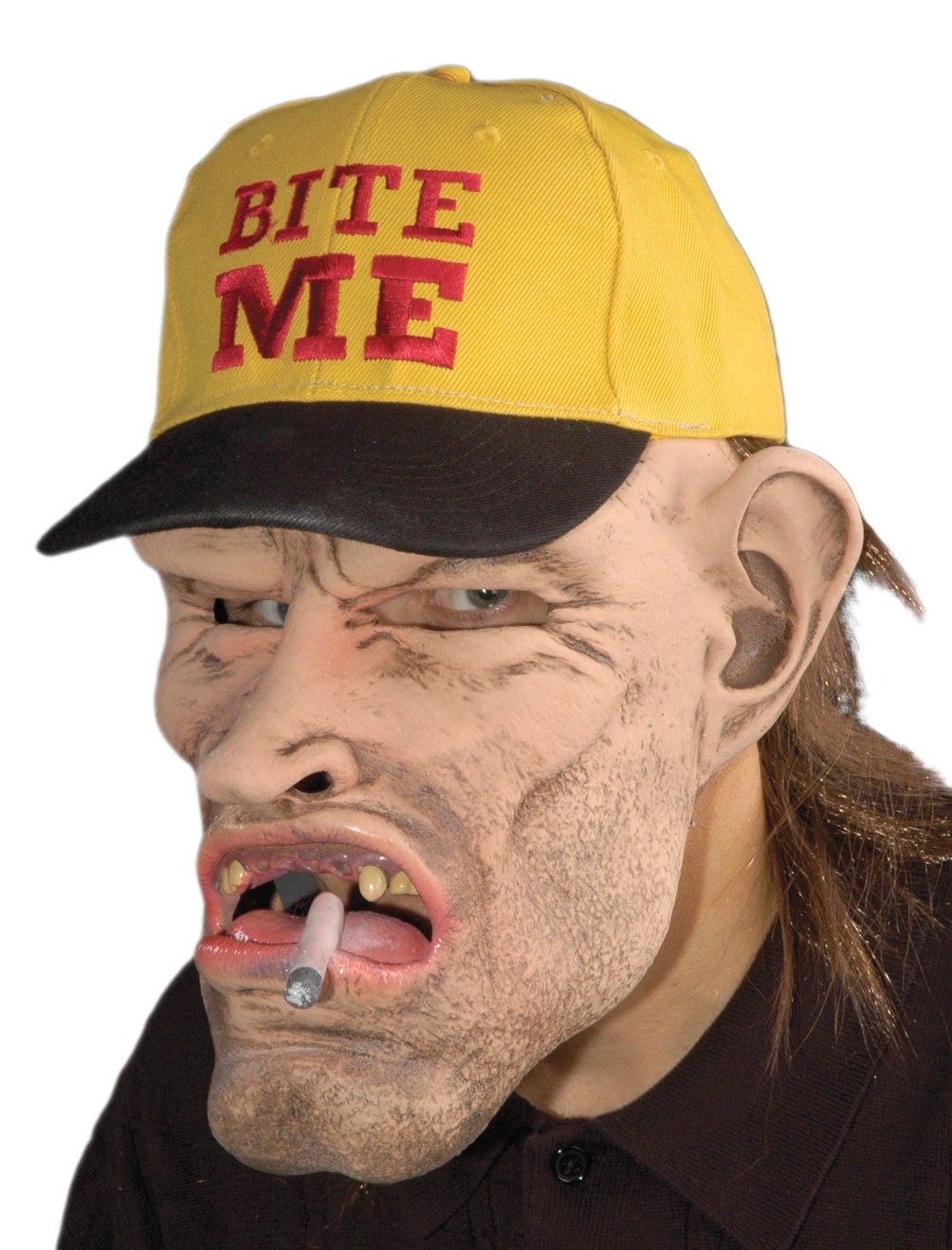 Dude Mask Bite Me Hat Mullet Bum 