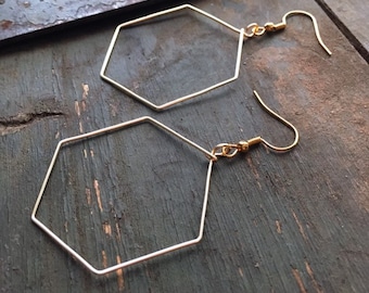 Geometric Earrings | Honeycomb Earrings | Handmade | Gift for Her | Hypoallergenic