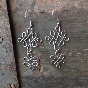 Filigree Scroll Earrings | Handmade | Bridesmaids | Gift for Her | Hypoallergenic