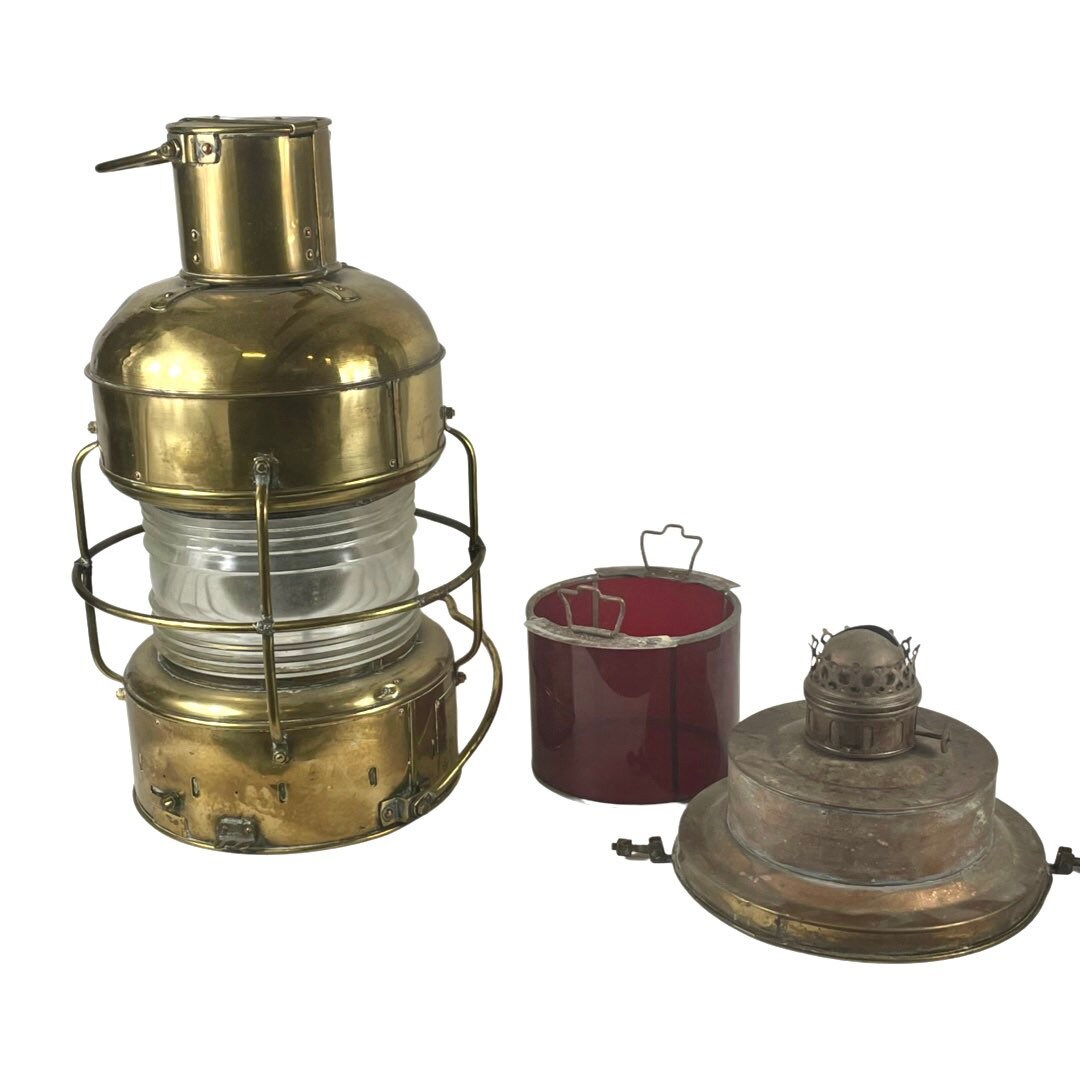 【希少！】Nipponsento Boat Lamp オイルランプ Nippon Sento - Antique - XXL Navigation Light - Original Piece