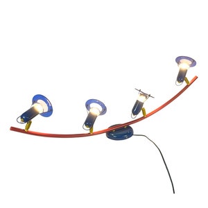 Vintage ceiling or wall mounted lamp - Memphis style / Space Age - Four spots