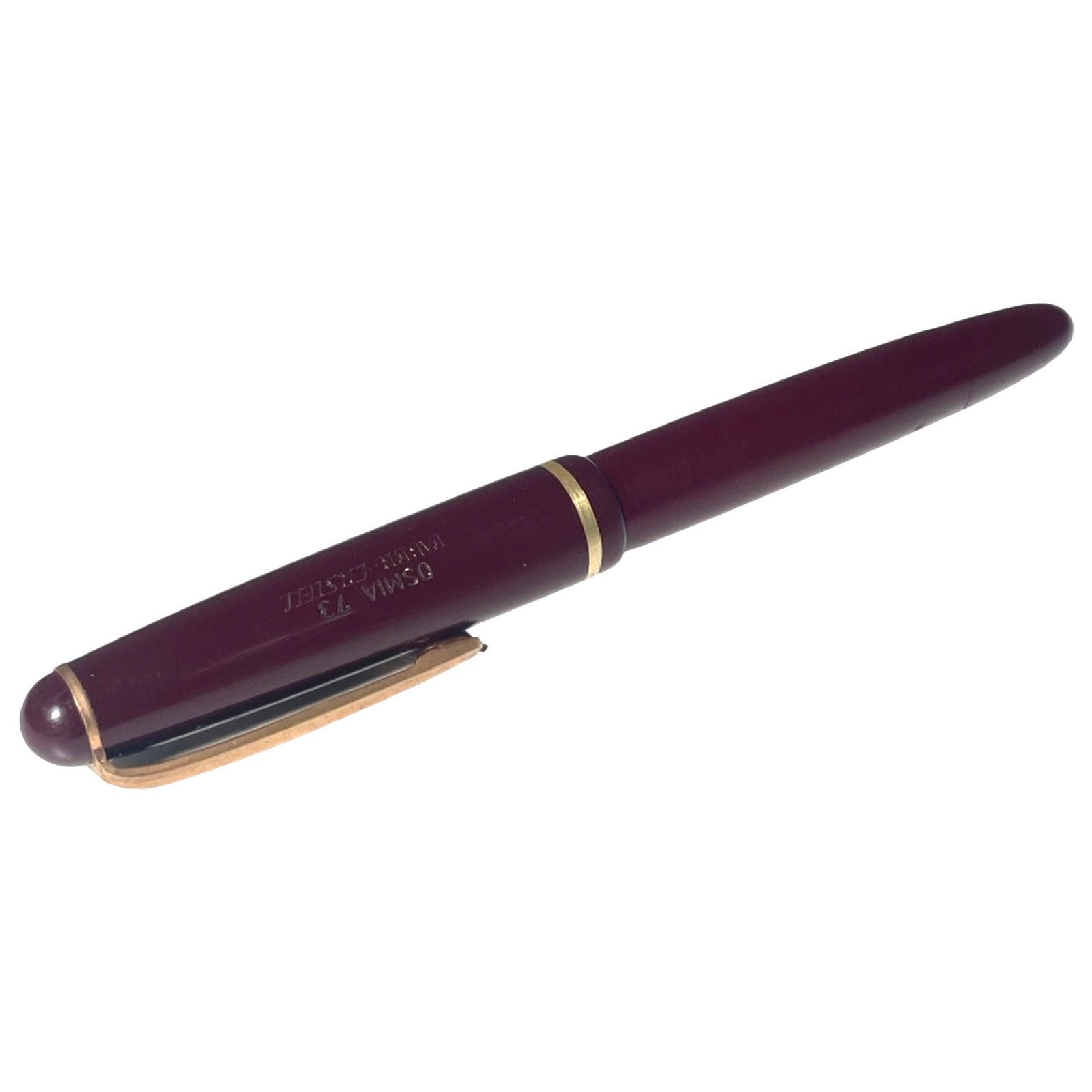 OSMIA Faber Castell 万年筆　オブリーク Faber Castell - Osmia 73 - Fountain Pen - Burgundy Red - Etsy