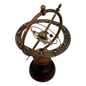 Handmade - Planetarium/ Tellurium - Brass Orrey depicting the constellation and all planets