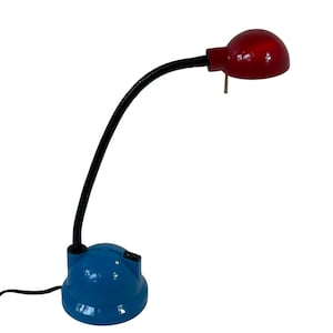 Memphis style / postmodern / space age desk lamp - With adjustable gooseneck