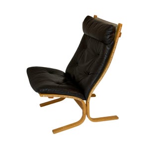 Ingmar Reling for Westnofa - Siesta chair - Bentwood sling chair - Dark Brown leather