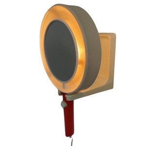 Allibert - Space age design mirror with backlighting - Handheld vanity mirror including wall mount
