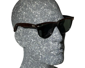 Vintage Ray-Ban Wayfarer II Sonnenbrille von Bausch & Lomb – inklusive Reiseetui – mit Schildkrötenmuster
