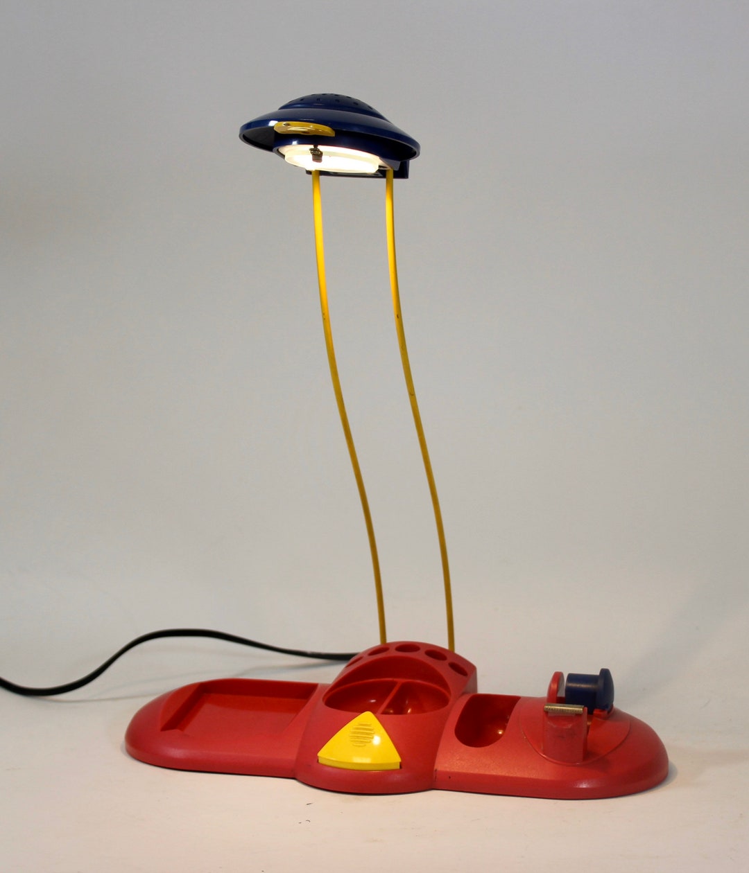 Vintage Desk Lamp / Organizer Memphis Style Etsy