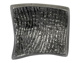 Handmade - Brutalist style Drawer / door pull or handle - Casted Aluminum (New Old Stock) - Made in Israel